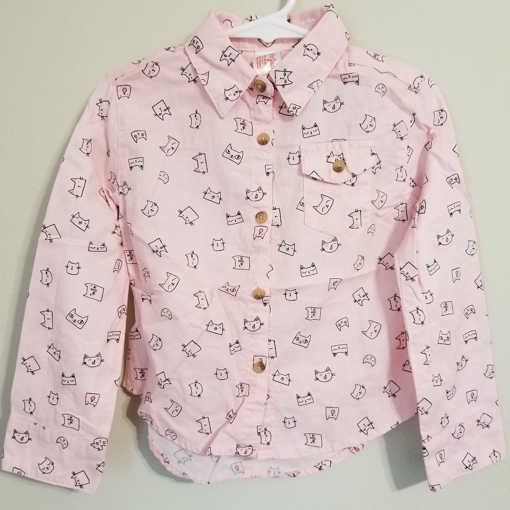 cat & Jack kitty button down
